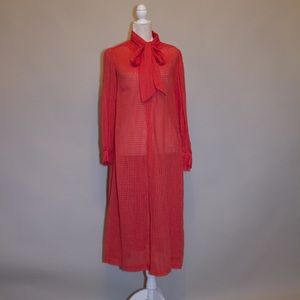 1970’s/1980’s Authentic Vintage Long Sheer Dress